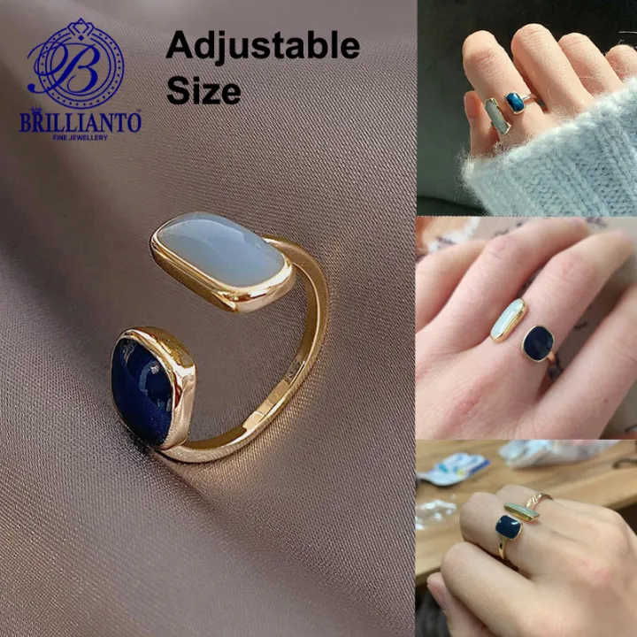 Rings%20For%20Girls%20Golden%20Blue%20Stone%20Square%20Ring%20With%20Box%20%20Fancy%20Simple%20and%20Stylish%20Adjustable%20Best%20Gift%20for%20Girls%20-%20Image%202