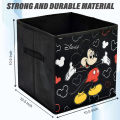Easy Foldable Cubes Organizer Storage Basket Bin Storage Boxes Storage Container with Handles for Travel Moving Toy Storage Box.
