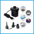 Electric Air Pump, Portable Electric Balloon Pump for Inflatables with 3 Nozzles, 130 W Quick-fill Electric Pump for Swimming Pool Outdoor Toy Car Camping, Black. 
