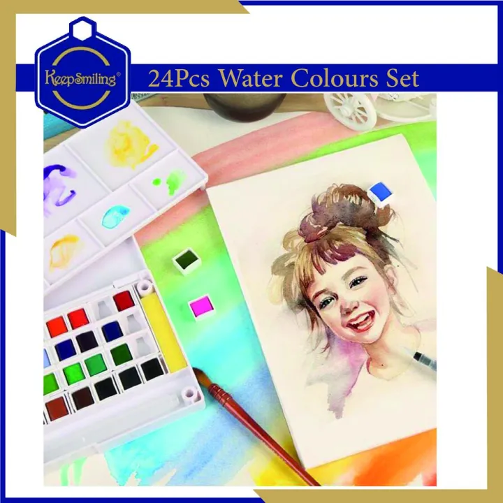Keep Smiling Acrylic Paint Set (12 Colors, 12ml Tubes) 7112-A - KING Keep Smiling Acrylic Paint Set (12 Colors, 12ml Tubes) 7112-A - KING