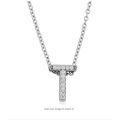 Silver Stainless Steel Alphabet Locket/Necklace/Pendant and Bracelet for Girls/Women - A to Z Your Customized/personalized Name Alphabets. 
