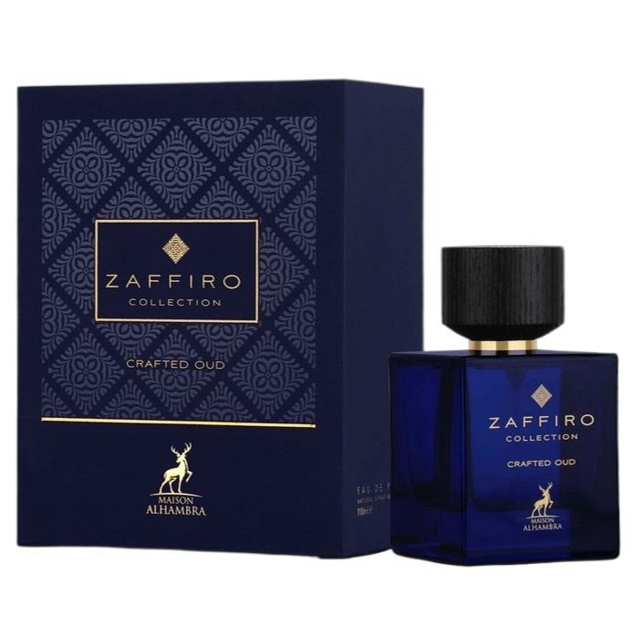 Zaffiro Collection Crafted Oud Perfume EDP 100ml by Maison Alhambra Inspired by Thameen Carved Oud