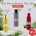 HEMANI PACK OF 3 - BLACK, GOLD, RED, BLACKBERRY BODY SPRAY ANY3. 