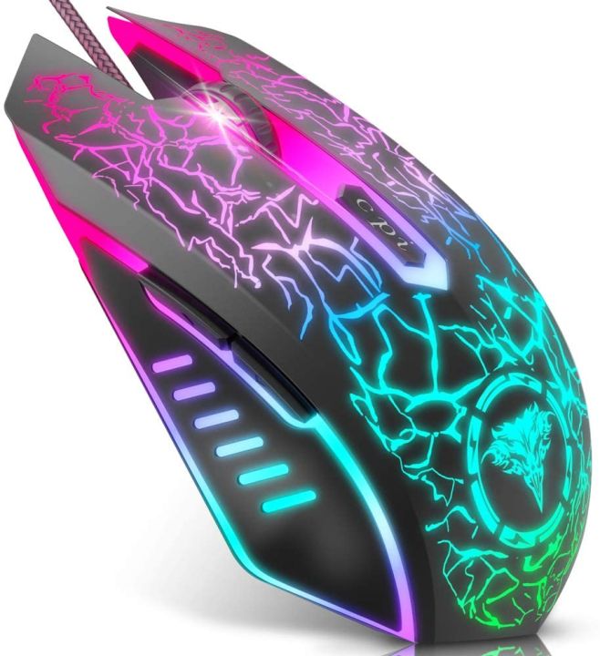 BENGOO%20Gaming%20Mouse%20Wired,%20USB%20Optical%20Computer%20Mice%20with%20RGB%20Backlit,%204%20Adjustable%20DPI%20Up%20to%203600,%20Ergonomic%20Gamer%20Laptop%20PC%20Mouse%20with%206%20Programmable%20Buttons%20for%20Windows%207/8/10/XP%20Vista%20Linux%20-Black%20-%20Image%202
