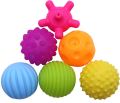 6-Piece Textured Ball Set: A Fun Toy for Babies and Toddlers, Nurture Your Baby's Sensory Development with Our Textured Ball Set, Perfect Toy. 