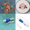 Punch Needle Embroidery needle Pen Embroidery Needle Weaving Tool Fancy knitting needles-KS. 