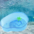 Turtle Tank with Basking Platform Large Capacity Transparent Fish Tank Turtle Breeding Box Aquarium Supplies. 