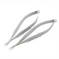 Ophthalmic Castroviejo Cornea Scissors – Surgical Micro Venus Capsule & Conjunctival Membrane Scissors – Ultra Sharp Stainless Steel with Straight/Curved Head for Precise Eye and Microsurgery Use. 