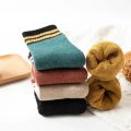 5 Pairs Children Socks Plush Liner Thickened Warm Socks Kids Boys Girls Autumn Winter Soft Fleece Warm Socks For 1-12 Years Old. 
