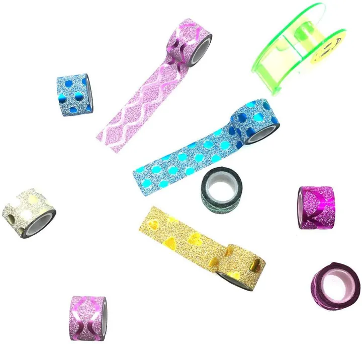 Shiny%20Mini%20Tape%20Set,%209%20in%201%20with%201%20Cut,%20Colors%20-%20Image%202