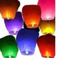 limited offer Pack of 8  Pieces Lantern Sky Flying Paper Lanterns - With Multi-Color. 