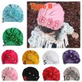 BBWORLD Soft Newborn Baby Girls Caps Cotton Baby Hat Infant Turban Elastic Floral Caps. 