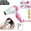 Professional foldable hair dryer machine for girls/men/women comes with 2 speeds fashion hair style machine portable 1000 watt hair dryer machine easy to carry machine low power consumption hair dryer. 