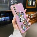 dienya For Huawei P Smart 2021 Case Side Edge Square New Design Phone Cases Thin Plating Pattern Casing Cartoon Fashion Mickey Full Back Cover Camera Protection Shockproof Softcase. 