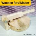 Manual Press Wooden Roti Maker. 