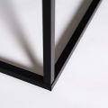 Open Square Wood Side Accent Living Room Small End Table, 16 Inch. 