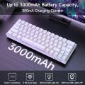 Kemove TMKB T63 60% Wireless RGB Mechanical Gaming Keyboard White. 