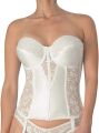 Women White Lace Corsets Bras Top Corsets and Waist Crop Bra Top With Removable Straps Sexy Lingerie. 