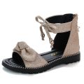 Summer Girls Flat Sandals Princess Shoes Children Soft Bottom Roman Shoes Girl Bow Casual Sandals Kids Size 27-37. 