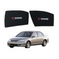 Honda Civic 2001-2006 Sun Shades / Side Curtains / Sun Blinds With Logo. 