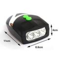 LED Bicycle Light 3 Modes Horn Speaker Warning Bell Light Cycling Head Lamp Safety White Flash Front Bike Light. 