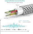 Syncwîré Long Aux Cable 6.5Ft- Auxiliary Audio Cable for Headphones, Car, Home Stereos, îPhóné/Ipàd îPòd/Echò Dot, Gáláxy S8/ Gáláxy Nòté 8/ Smártphònés & More - Silver. 