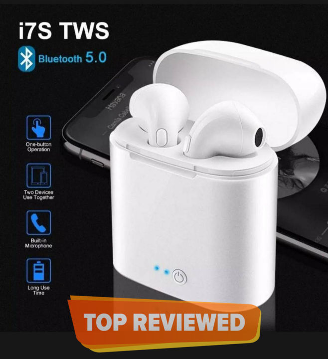 i12 Airport Wireless Bluetooth Headset Good Quality Bluetooth Handsfree Earphone for all Smart Phone