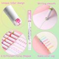 Multicolor Highlighter Curve Wavy Line Mark Drawing Line Notebook Border Linear Roller Pen Pattern Outline Curve Pen Hand-Written Newspaper Notes (Multicolor). 