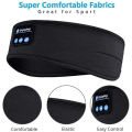 New Bluetooth-Compatible Sleeping Headphones Sports Headband Thin Soft Elastic Comfortable Wireless Music Earphones Eye Mask. 