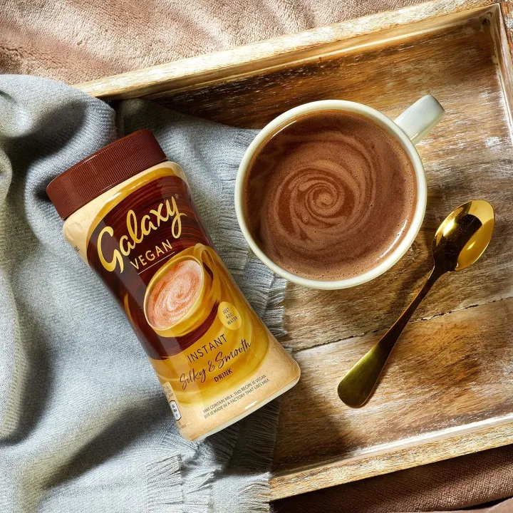 Galaxy Vegan Hot Chocolate 250g (Pack of 1 servings) Instant Silky & Smooth Hot Chocolate Vegan Drink