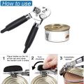 Can Opener High Quality Stainless Steel Tin Can Cutter & Bottler Opener. 