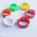 100PCS Plastic Numbered Poultry Chicken Leg Adjustable Foot Label Rings for Pigeon Duck Goose Identification Tools. 