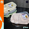 Meal-it Box Small 700ml, Lunch Box with Two Portions /Compartments, Best Meal Box for Office /School /College /University, Meal it Box Small Available in 4 Beautiful Colors (Random Color Will Be Sent). 