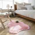 Faux Sheepskin Rug Pink Sheep Ultra Soft 2x3 Ft Rugs, Machine Washable Rug, Nursery Throw Rugs for Bedroom. 