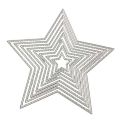 8pc Star Pentagram Shape Metal Cutting Dies Emed Stencil Art Craft Decor. 