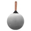 Stainless Steel Pizza Shovel Round With Wood Handle. 