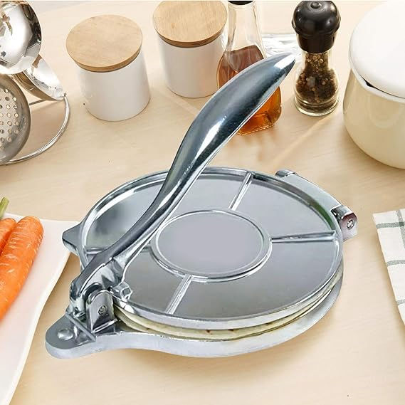 DAILY VIBES Heavy Duty Aluminum Alloy Tortilla & Roti Press with ...