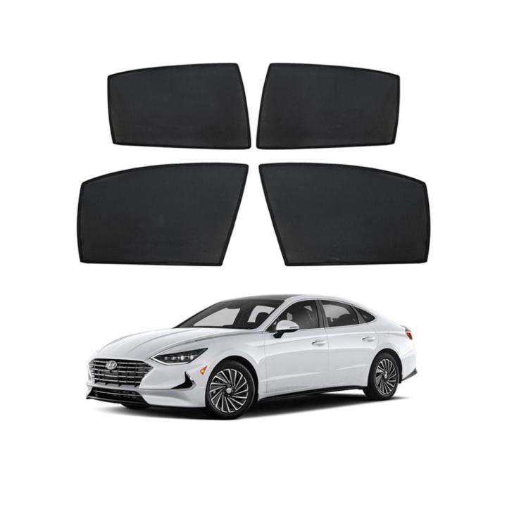 NEW Hyundai Sonata Side Window Curtains 4pc Sunshade Blinds Dark