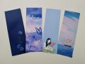 Aesthetic Purple Bookmarks - Pack of 4. 