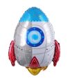 ROCKET FOIL BALLOON FOR SPACE THEME PARTY DECORATION ( 14 INCH ). 