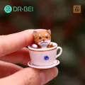 DR BEI Teacup Puppy Statue High Simulation Smooth Edge Teacup Dog Figurine. 