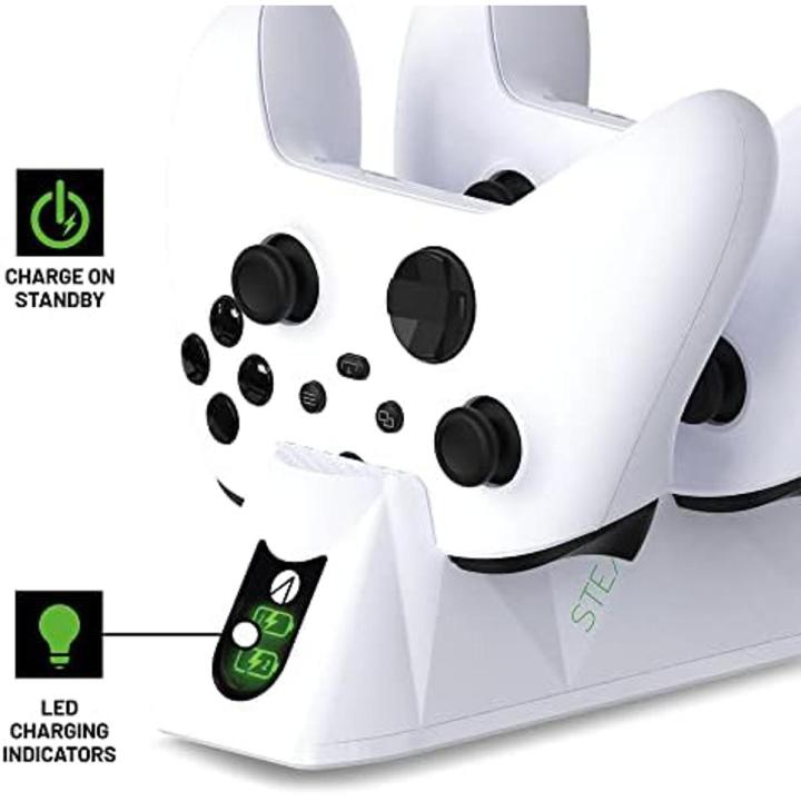 Stealth Sx-C100 X Twin Charging Dock for Xbox Series X/S - White (Xbox Series X)