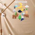 Crib Hanging Toys Sensory Toy Photography Props Baby Crib Mobile for Nursery. 