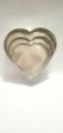 Cake pan Heart silver 3 sizes cake moulds Baking pan Mold Best Baking material. 
