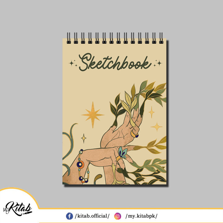 MyKitab - A4 Nature Hands Sketch Book 20 sheet Scholar