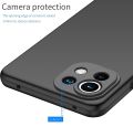 Xiaomi Mi 11 Lite Soft Silicon Matte Black Back Cover Case Airbag Antishock With Camera Protection Bump. 