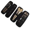 black Makeup brush case Pu Cosmetic bag Lipstick pen organizer for Travel Professional makeup artists Home organization. 