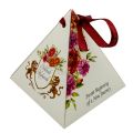 Pyramid Design Bidh Box - 3.4 Inch Height By 3.1 Inch Width Favor Boxes Multicolor Unisex Pack Of 50. 