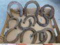 Old Rusty Vintage Metal Horseshoe Antique Wall or Door Decor. 