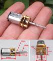 N20 DC 3V-6V gear motor small metal gear long shaft. 